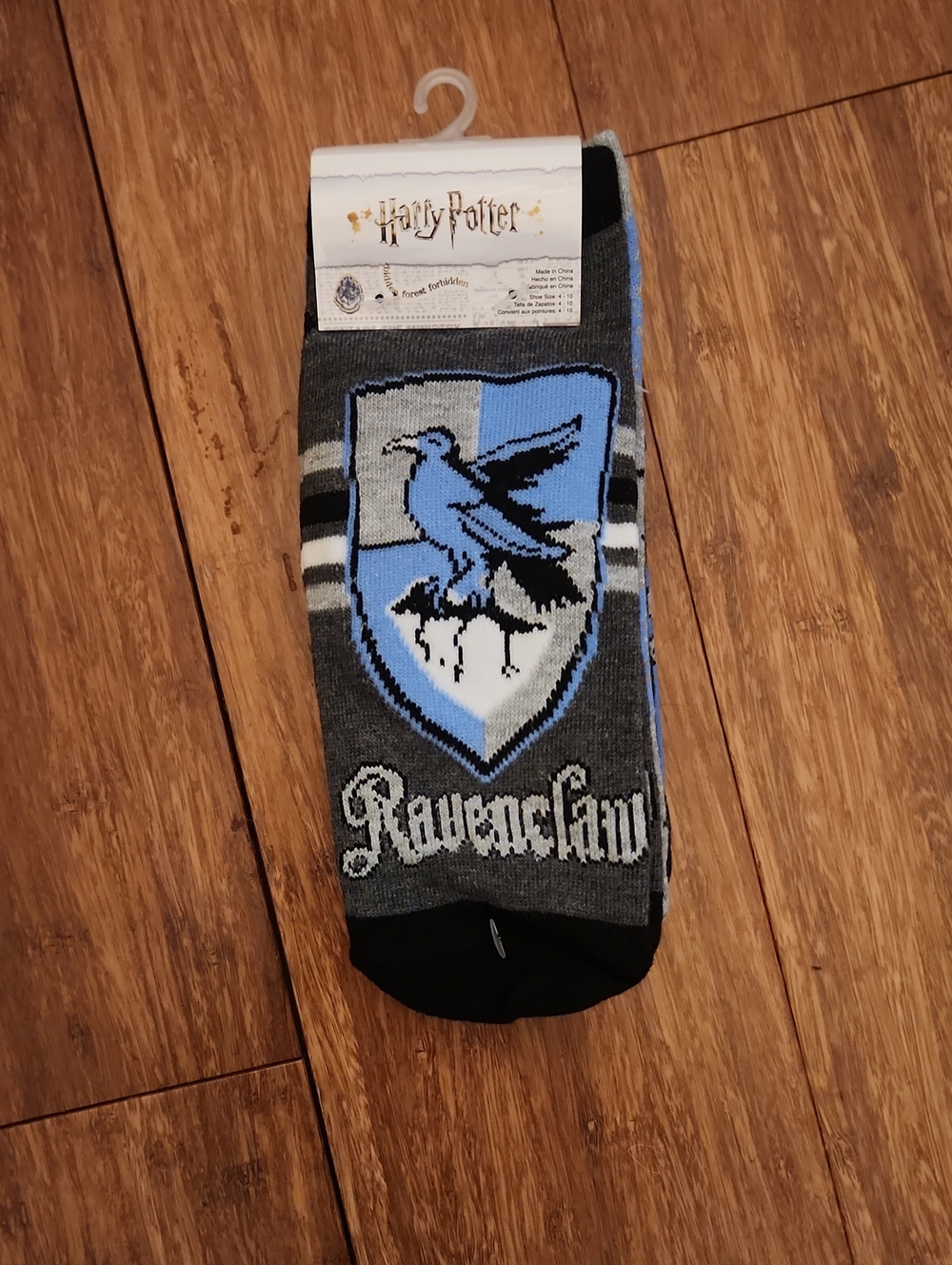 Warner Bros. Ravenclaw Crew Socks - Blue, Gray, Black